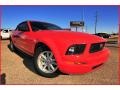 2008 Torch Red Ford Mustang V6 Deluxe Convertible  photo #7