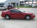 2000 Laser Red Metallic Ford Mustang V6 Coupe  photo #2