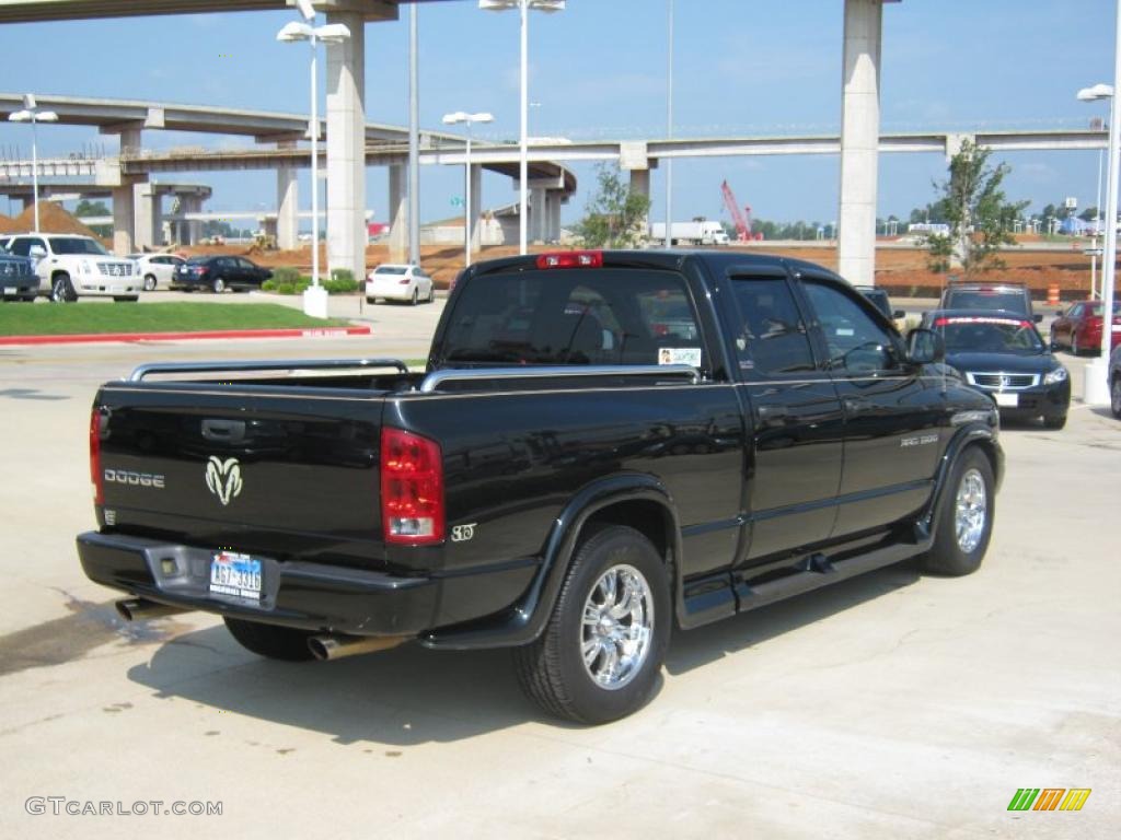 2002 Ram 1500 SLT Quad Cab - Black / Dark Slate Gray photo #5