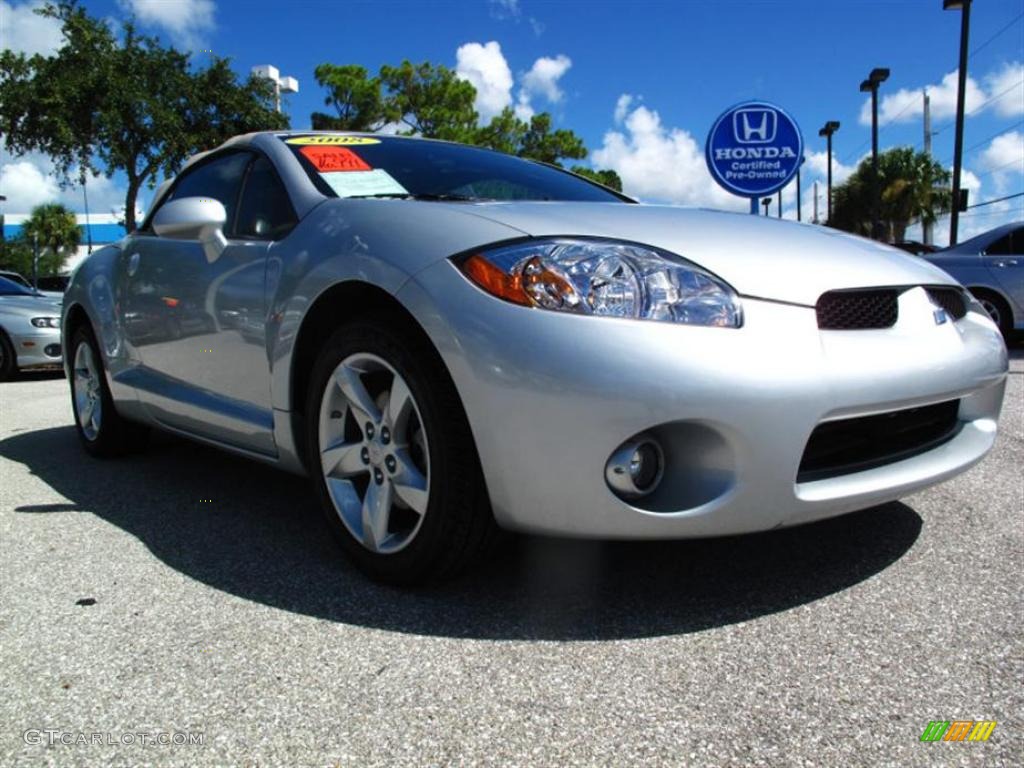 2008 Eclipse Spyder GS - Liquid Silver Metallic / Medium Gray photo #1