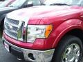 2010 Red Candy Metallic Ford F150 Lariat SuperCab 4x4  photo #6