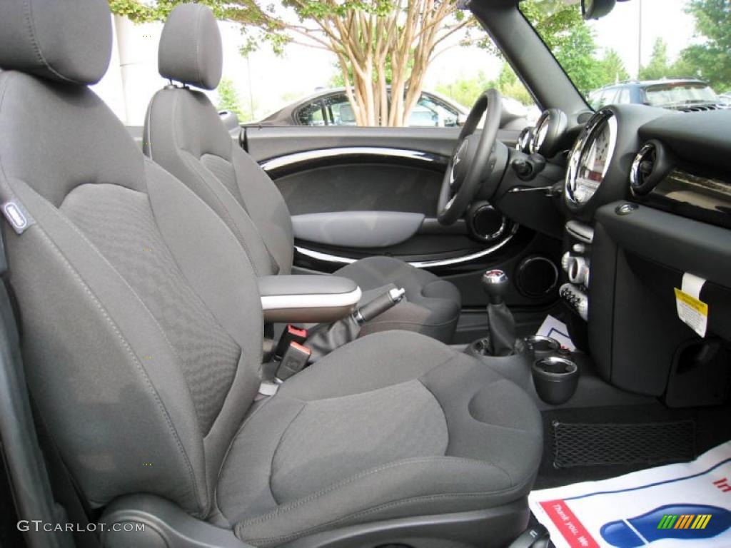 Checkered Carbon Black/Black Interior 2009 Mini Cooper John Cooper Works Convertible Photo #34335154