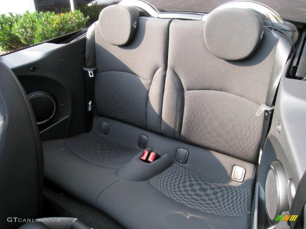 Checkered Carbon Black/Black Interior 2009 Mini Cooper John Cooper Works Convertible Photo #34335202