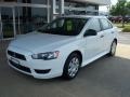 2010 Wicked White Metallic Mitsubishi Lancer DE  photo #1