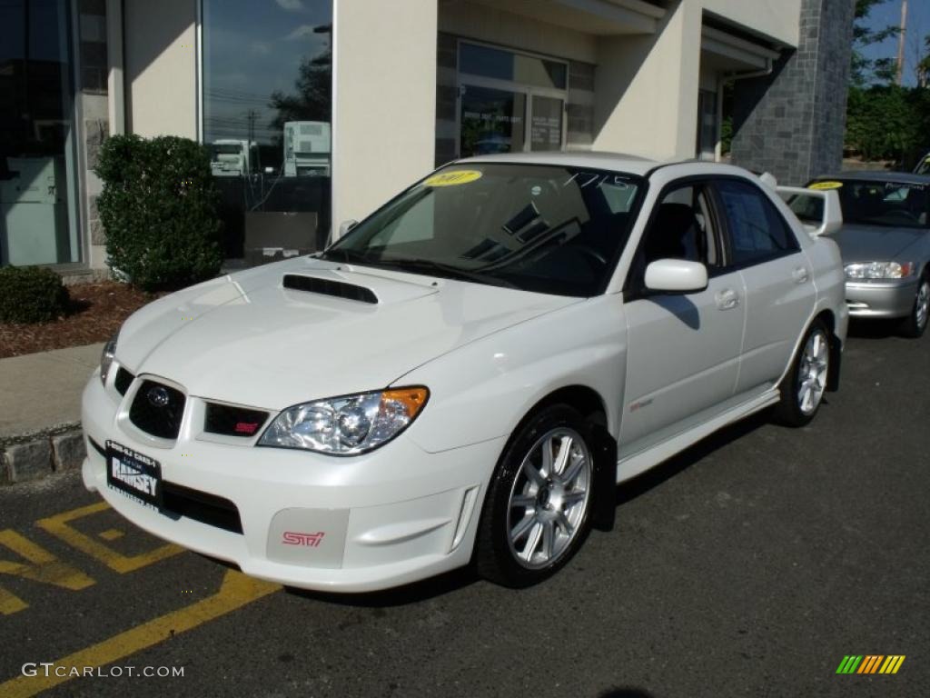 Satin White Pearl Subaru Impreza