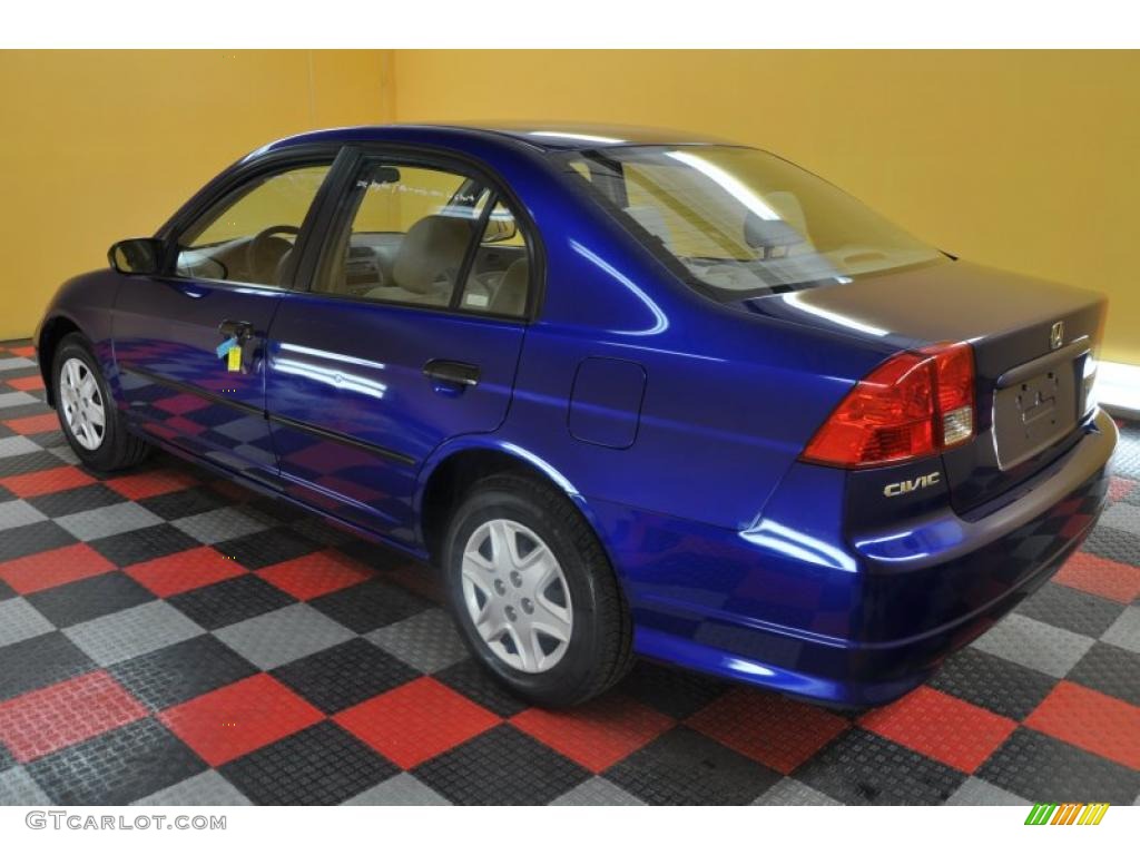 2005 Civic Value Package Sedan - Fiji Blue Pearl / Ivory photo #4
