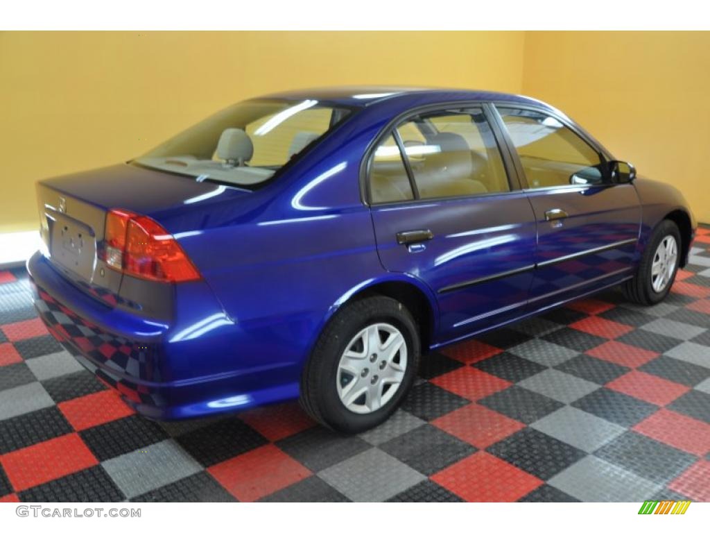 2005 Civic Value Package Sedan - Fiji Blue Pearl / Ivory photo #6