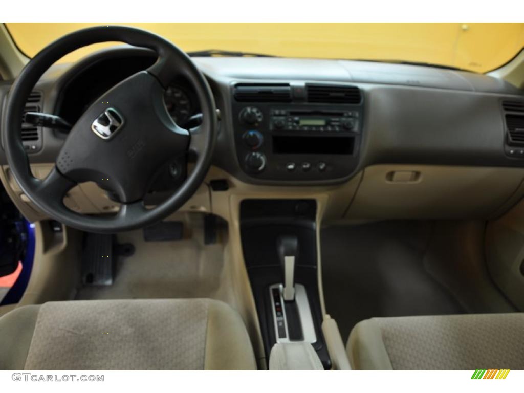2005 Civic Value Package Sedan - Fiji Blue Pearl / Ivory photo #7