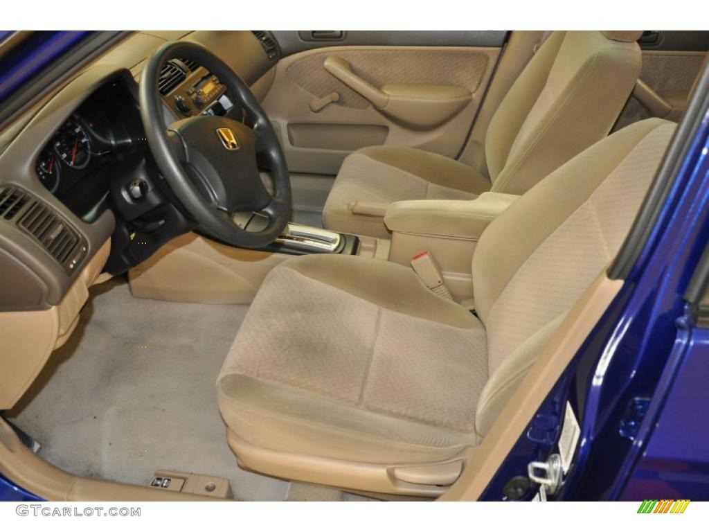 2005 Civic Value Package Sedan - Fiji Blue Pearl / Ivory photo #11