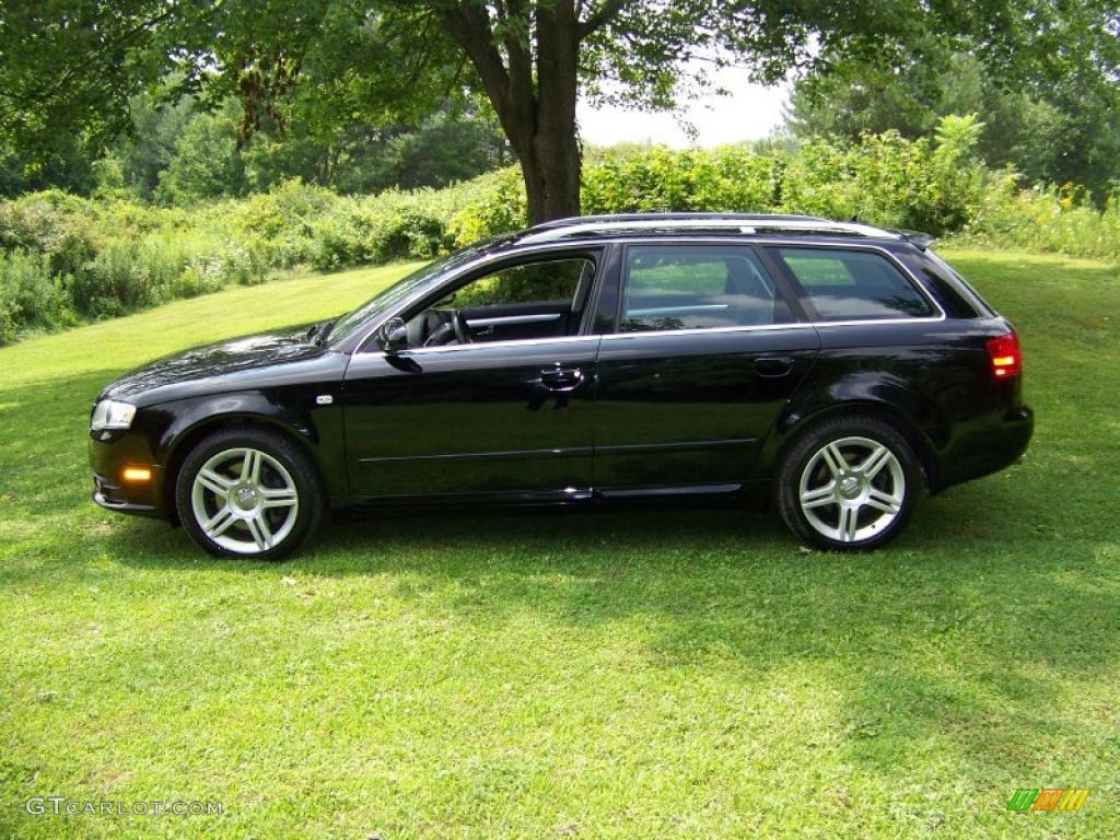 2008 A4 2.0T quattro S-Line Avant - Brilliant Black / Black photo #8