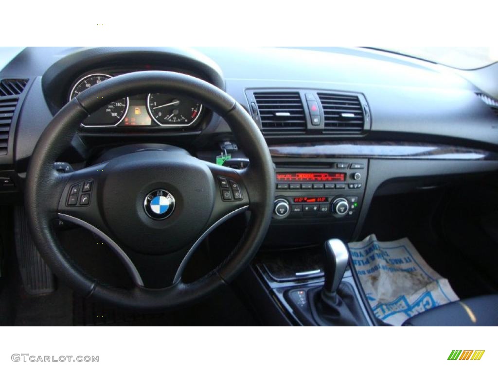 2008 1 Series 128i Coupe - Blue Water Metallic / Black photo #11