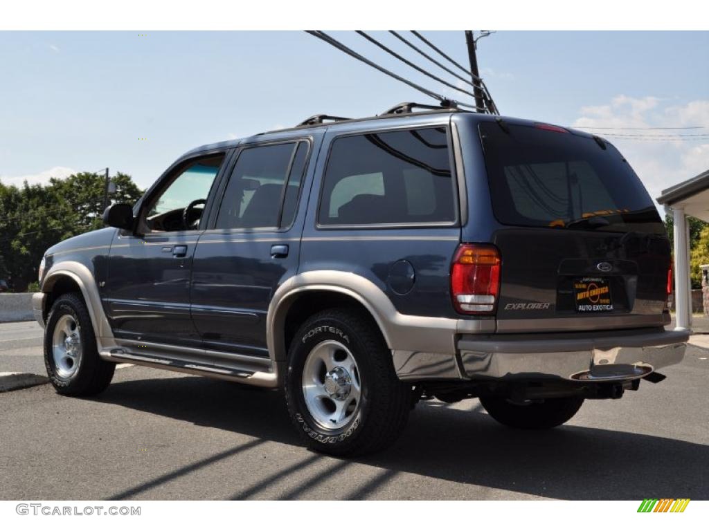1999 Explorer Eddie Bauer 4x4 - Medium Wedgewood Blue Metallic / Medium Prairie Tan photo #4