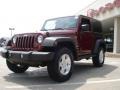 2010 Red Rock Crystal Pearl Jeep Wrangler Sport 4x4  photo #7