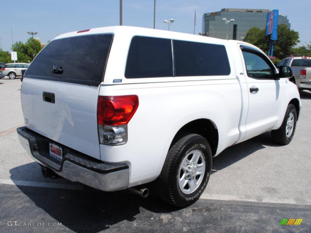 2007 Tundra Regular Cab - Super White / Graphite Gray photo #5