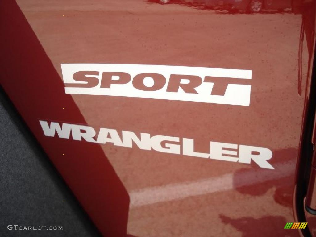 2010 Wrangler Sport 4x4 - Red Rock Crystal Pearl / Dark Slate Gray/Medium Slate Gray photo #20