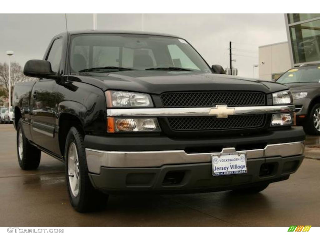 2005 Silverado 1500 LS Regular Cab - Black / Dark Charcoal photo #2