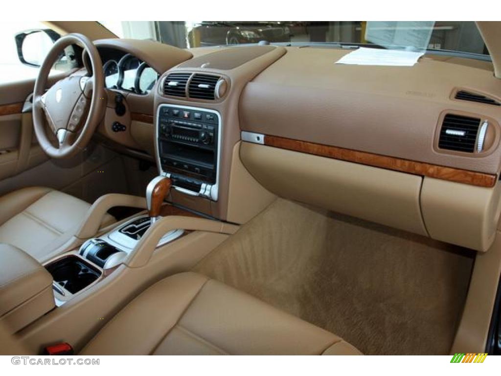 2008 Cayenne S - Black / Havanna/Sand Beige photo #30