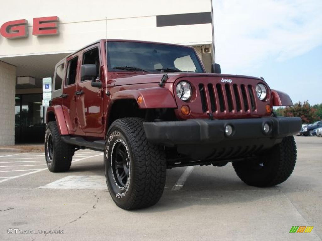 2007 Wrangler Unlimited Sahara 4x4 - Red Rock Crystal Pearl / Dark Slate Gray/Medium Slate Gray photo #1