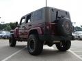 2007 Red Rock Crystal Pearl Jeep Wrangler Unlimited Sahara 4x4  photo #5