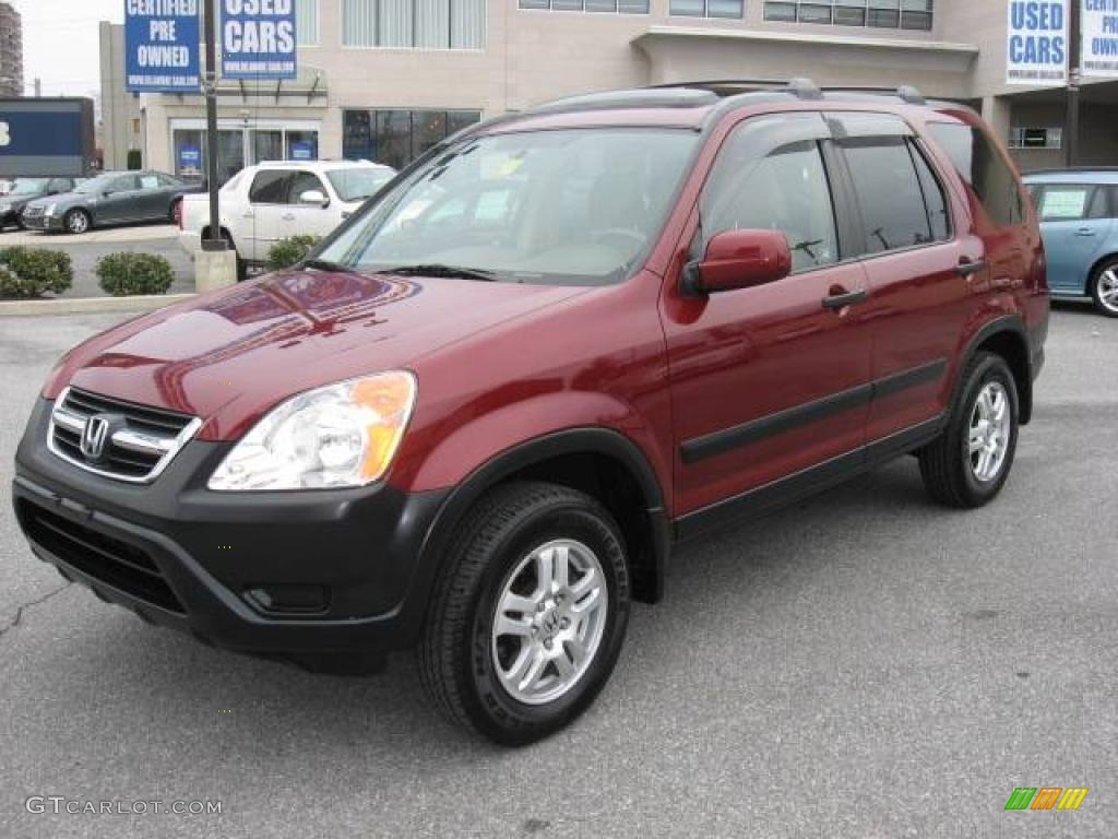 2003 CR-V EX - Chianti Red Pearl / Saddle photo #2