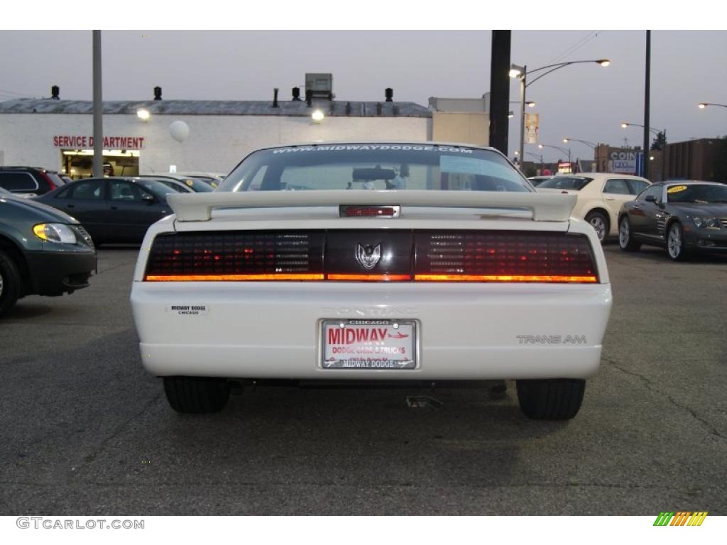 1988 Firebird Trans Am Coupe - White / Dark Gray photo #3