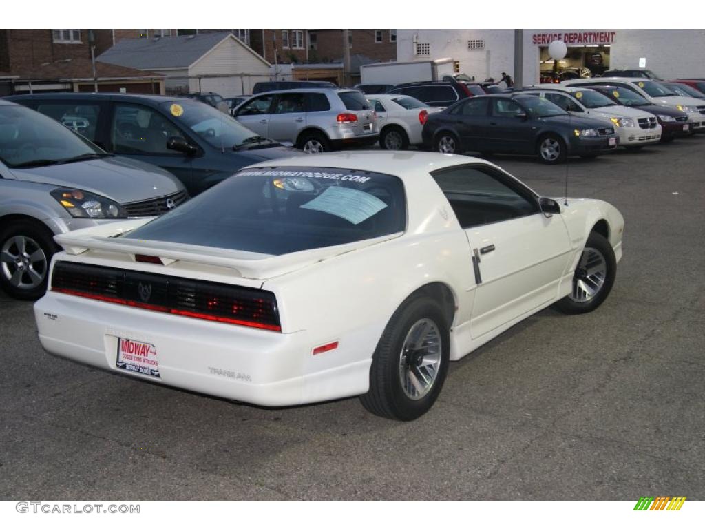 1988 Firebird Trans Am Coupe - White / Dark Gray photo #4