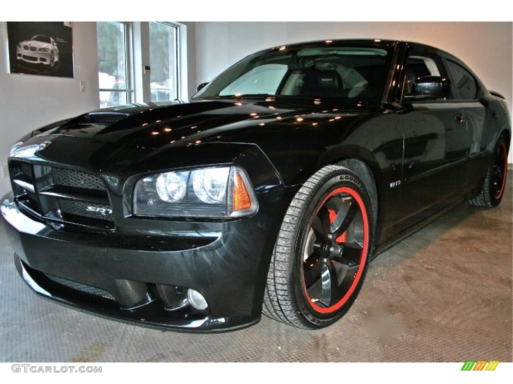 2006 Charger SRT-8 - Brilliant Black Crystal Pearl / Dark Slate Gray/Light Slate Gray photo #2