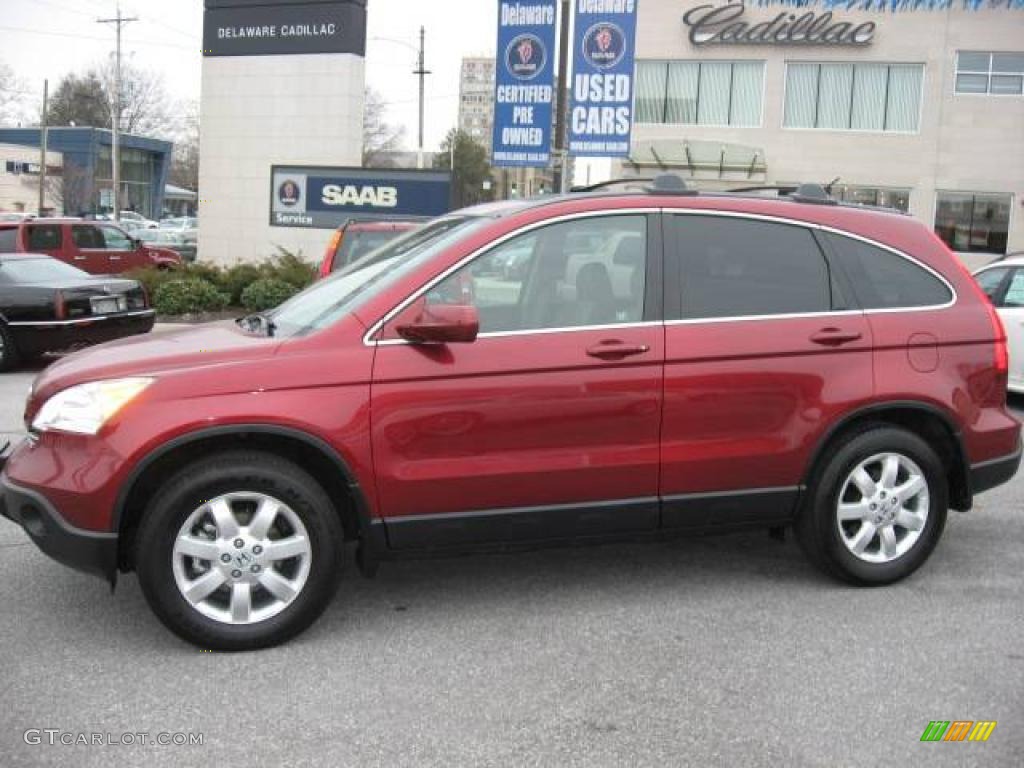2007 CR-V EX-L 4WD - Tango Red Pearl / Gray photo #3