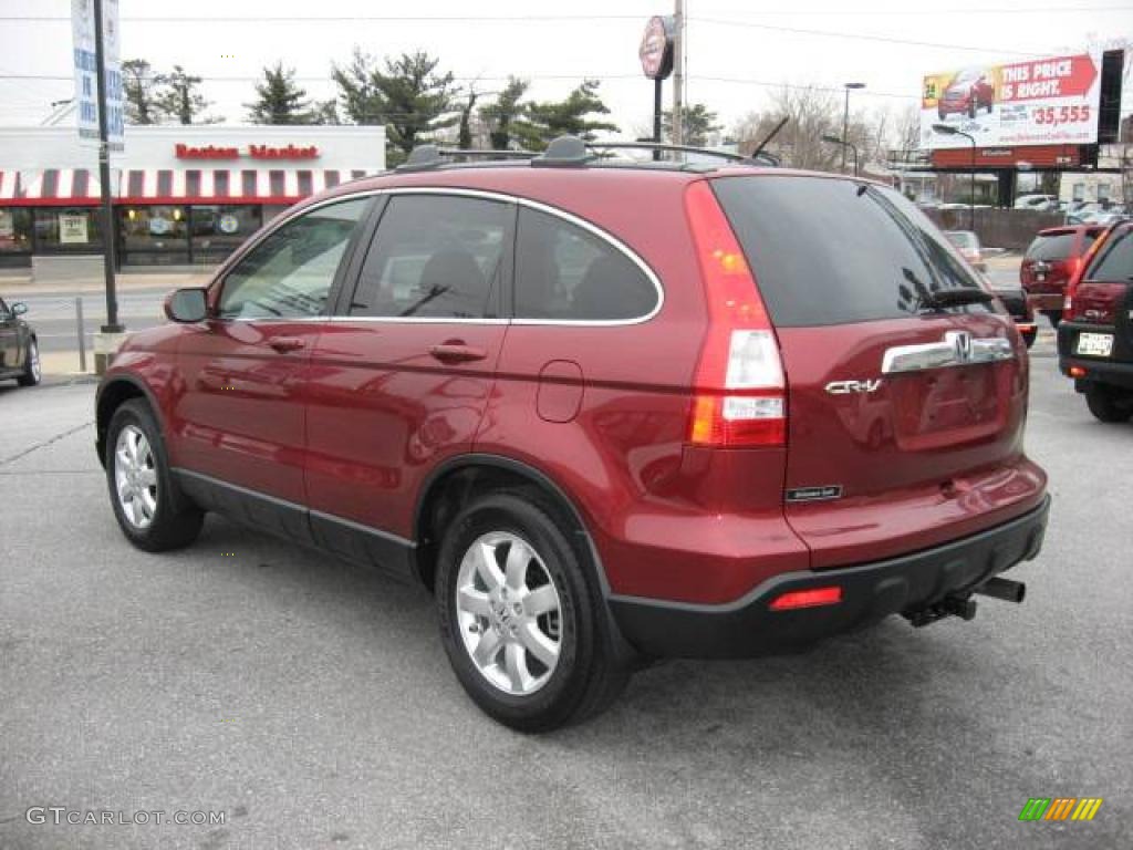 2007 CR-V EX-L 4WD - Tango Red Pearl / Gray photo #4