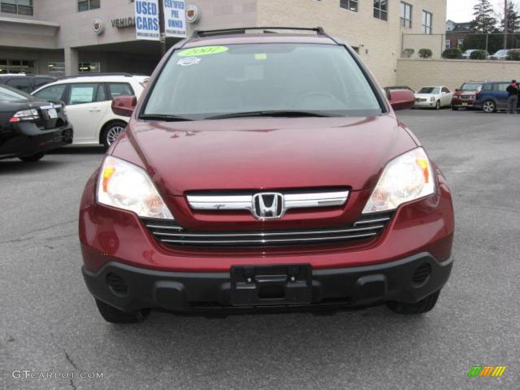 2007 CR-V EX-L 4WD - Tango Red Pearl / Gray photo #9