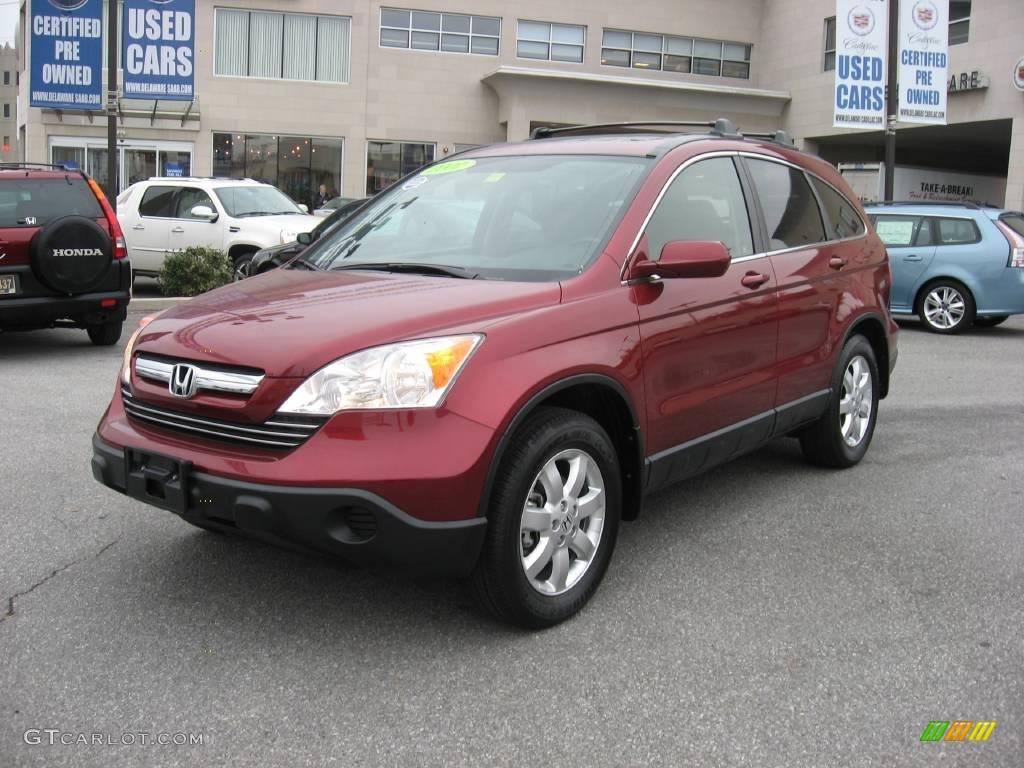 2007 CR-V EX-L 4WD - Tango Red Pearl / Gray photo #30