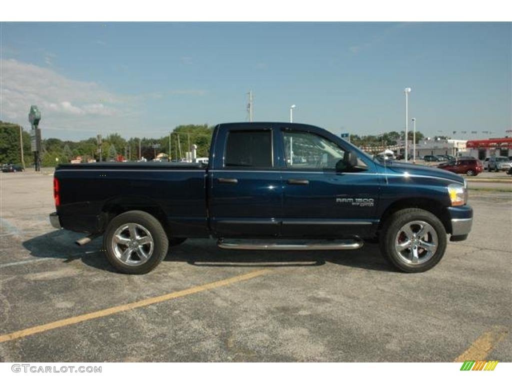 2006 Ram 1500 Big Horn Edition Quad Cab 4x4 - Patriot Blue Pearl / Medium Slate Gray photo #2