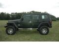 2010 Natural Green Pearl Jeep Wrangler Unlimited Sport 4x4  photo #7