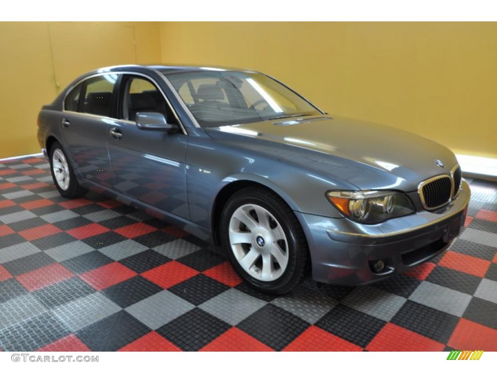 2007 7 Series 750Li Sedan - Michigan Blue Metallic / Flannel Grey photo #1