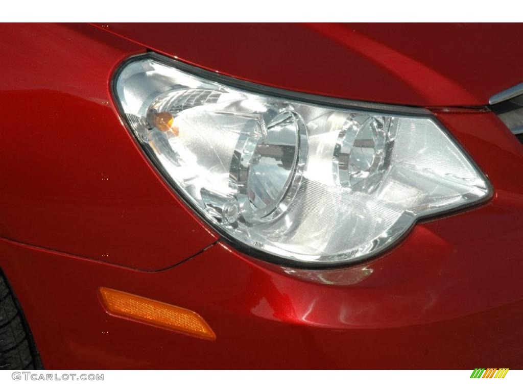 2008 Sebring LX Sedan - Inferno Red Crystal Pearl / Dark Slate Gray/Light Slate Gray photo #11