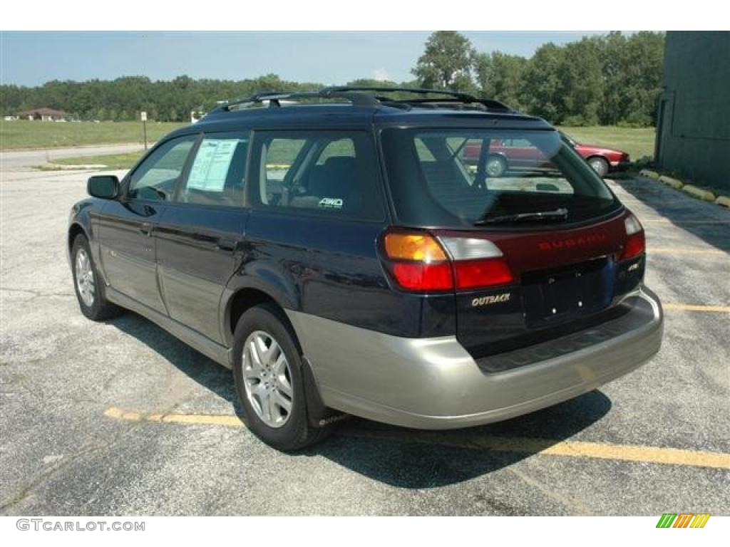 2003 Outback Wagon - Mystic Blue Pearl / Gray photo #6