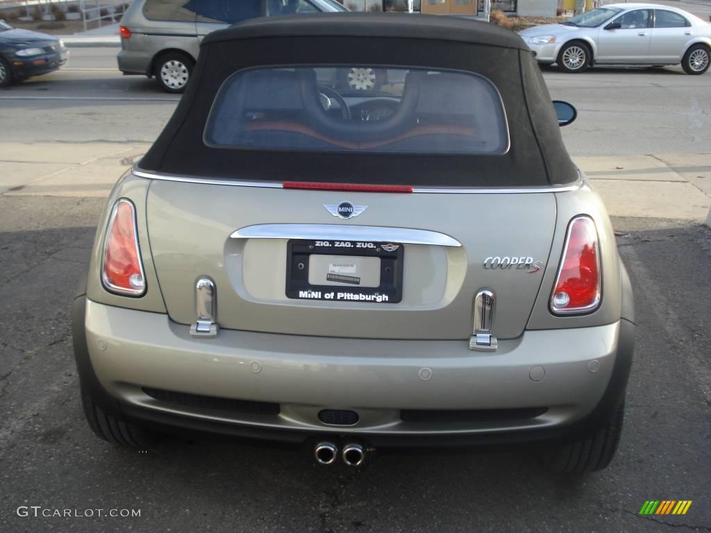 2008 Cooper S Convertible Sidewalk Edition - Sparkling Silver Metallic / Malt Brown English Leather photo #13