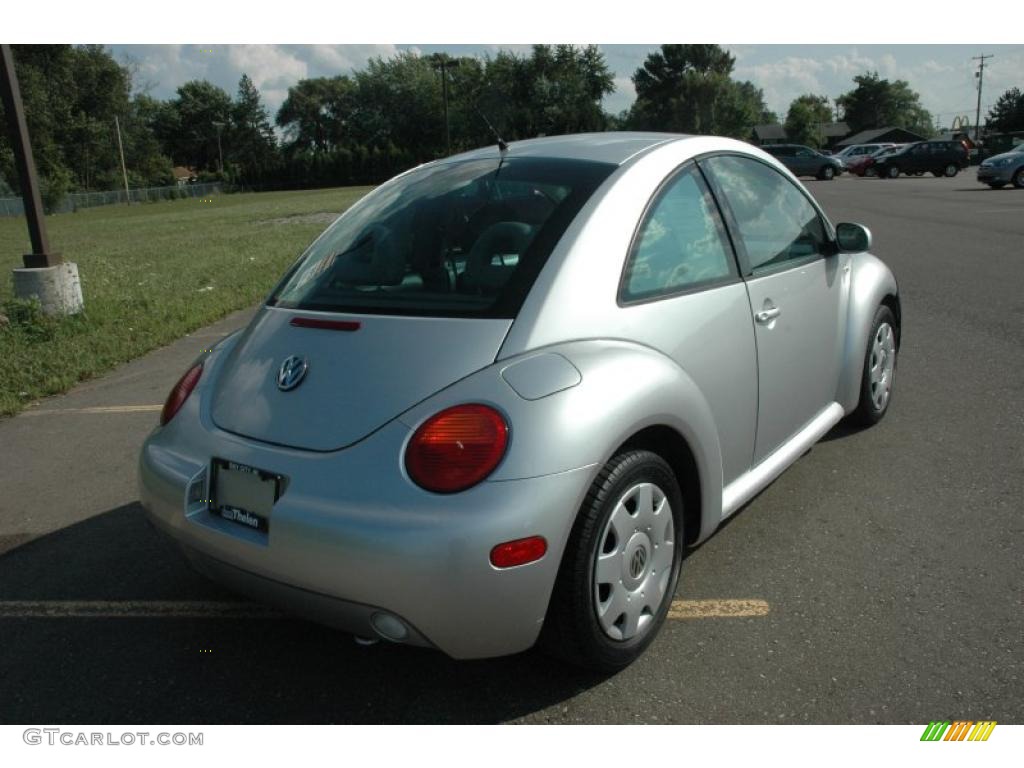 2001 New Beetle GLS TDI Coupe - Silver Arrow Metallic / Light Grey photo #6