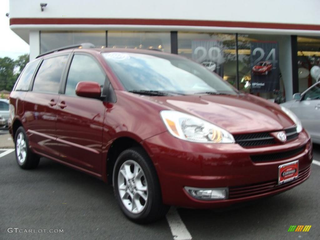 2005 Sienna XLE AWD - Salsa Red Pearl / Stone photo #1