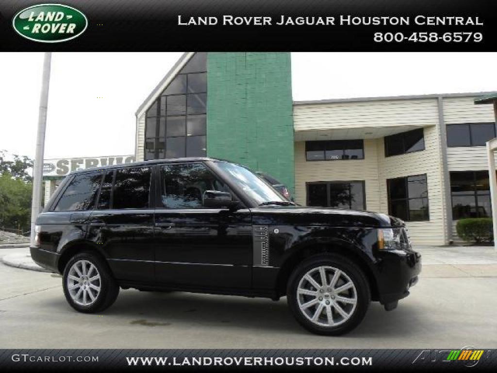 2010 Range Rover Supercharged - Santorini Black Pearl / Storm Grey/Jet Black photo #1