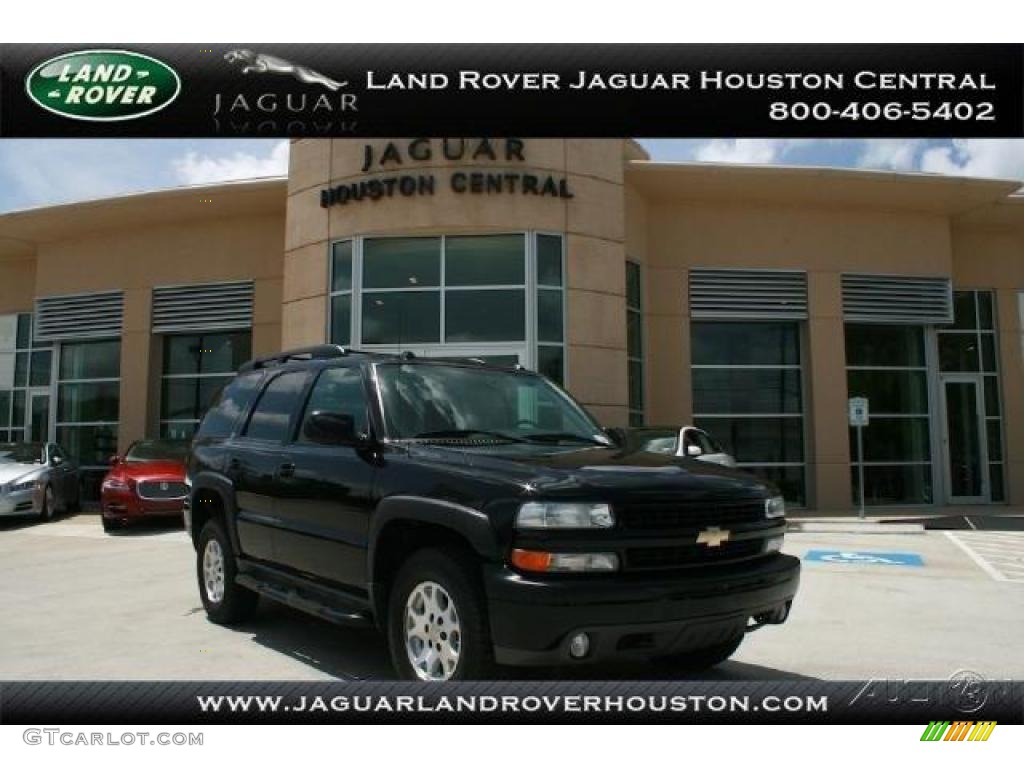 2004 Tahoe Z71 4x4 - Black / Tan/Neutral photo #1