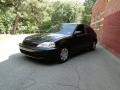 2000 Flamenco Black Pearl Honda Civic DX  photo #5