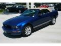 2008 Vista Blue Metallic Ford Mustang V6 Deluxe Convertible  photo #2