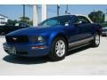 2008 Vista Blue Metallic Ford Mustang V6 Deluxe Convertible  photo #7