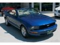 2008 Vista Blue Metallic Ford Mustang V6 Deluxe Convertible  photo #14
