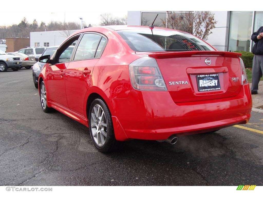 2008 Sentra SE-R Spec V - Red Alert / SE-R Charcoal photo #3