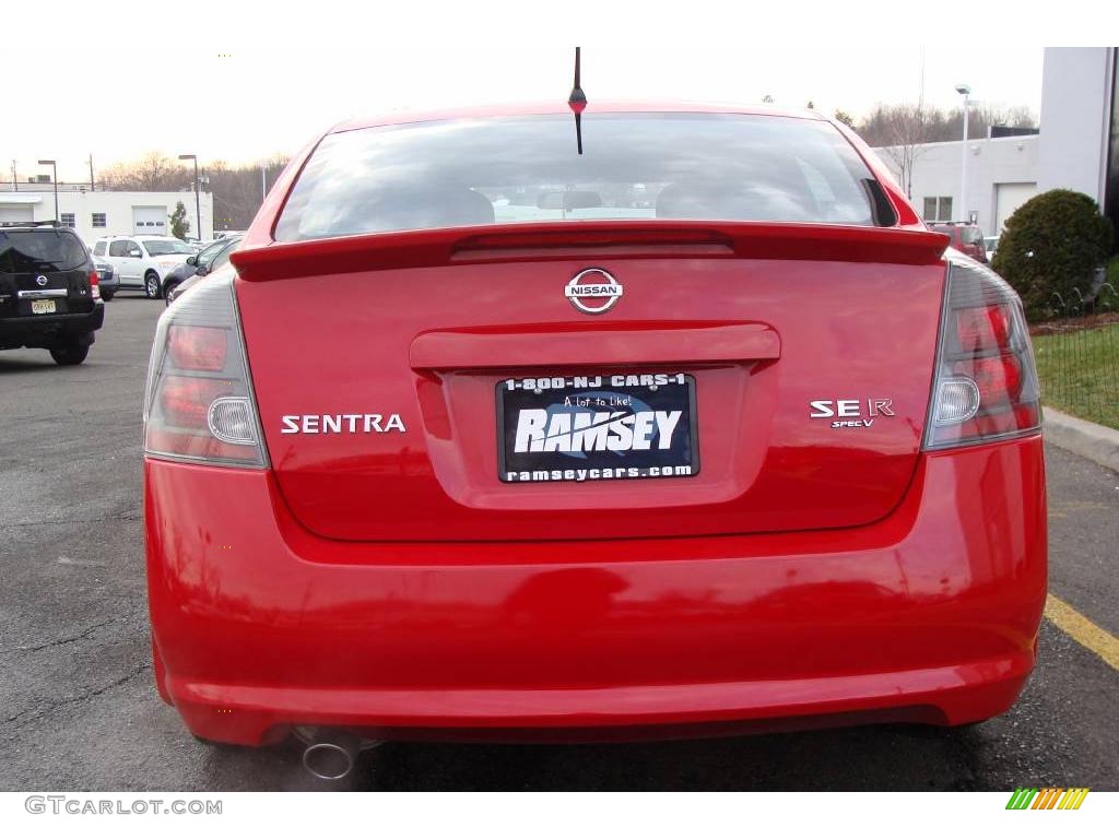 2008 Sentra SE-R Spec V - Red Alert / SE-R Charcoal photo #4
