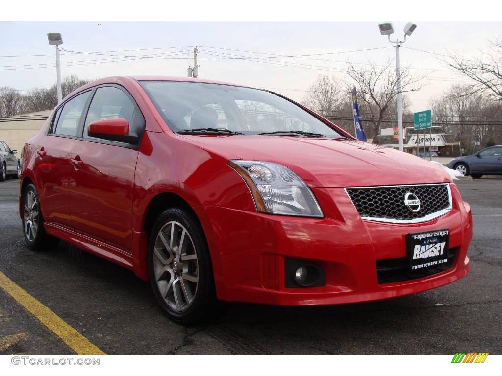 2008 Sentra SE-R Spec V - Red Alert / SE-R Charcoal photo #7
