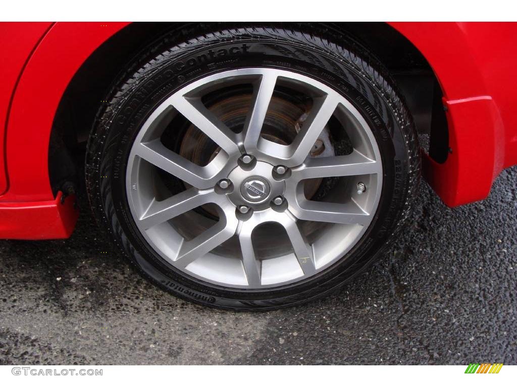 2008 Sentra SE-R Spec V - Red Alert / SE-R Charcoal photo #10