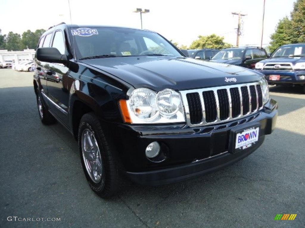 2006 Grand Cherokee Limited 4x4 - Black / Medium Slate Gray photo #1